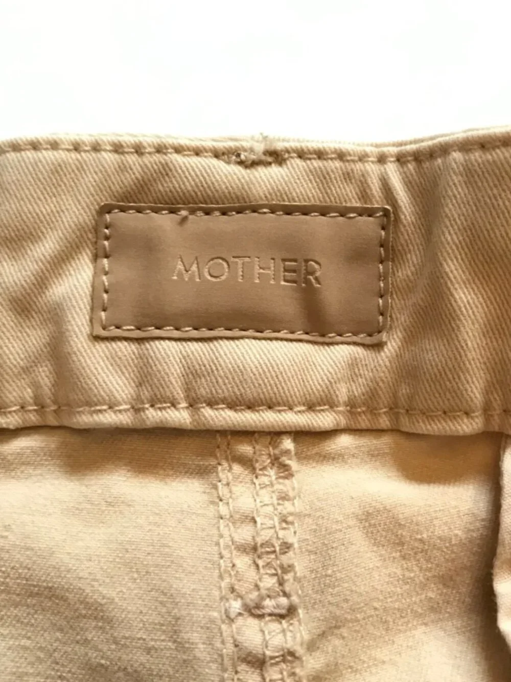 Mother the Roller Prep Pants Womens 28 Khaki Tan Killing Time High Rise Wide Leg